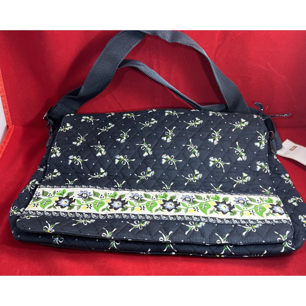 Madam Rosa Quilted Purse Bag with Flowers NWT